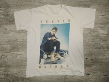 T-shirt bianca Justin Bieber