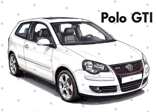 Volkswagen polo gti 9n3 cuadro - volkswagen,