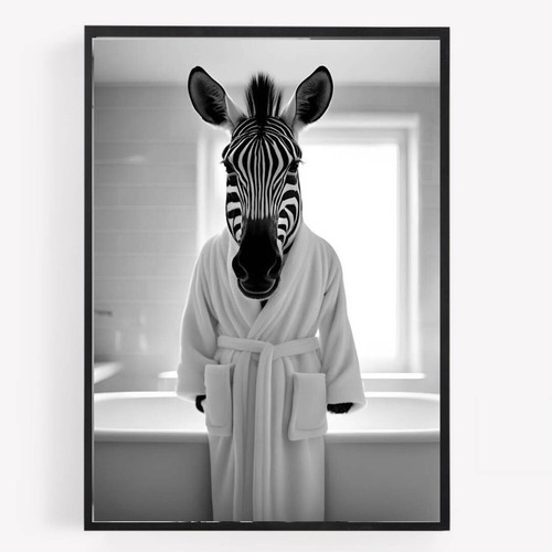 Divertente bagno zebra - bagno,