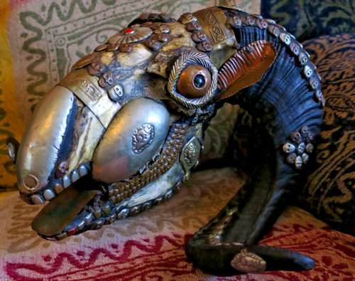 Authentic tibetan ram skull - authentic,