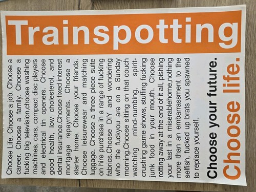 Trainspotting poster - trainspotting,