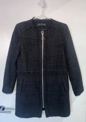 Giacca blazer zara boucle nero - blazer,