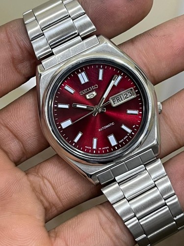 Seiko automatic cherry red - 5,