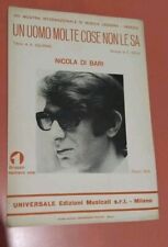 Nicola Di Bari Un Uomo Molte Cose Non Le Sa Spartito Sheet Music
