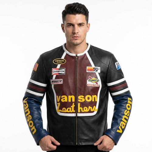 Giacca moto vanson one star - one,
