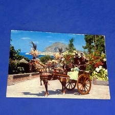 CEFALU' CARRETTINO SICILIANO - Cartolina D'epoca a Colori