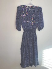 Abito midi vintage anni 80