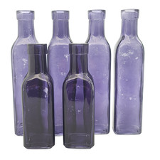 Vintage Coloured Glass Bottles