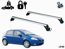 BARRE PORTATUTTO PORTAPACCHI TETTO PER FIAT GRANDE PUNTO 5 PORTE 2005- ALLUMINIO