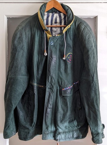 Giacca pelle vintage - gruno, et