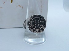 ANELLO TEMPLARI XPISTI ARGENTO 925 KNIGHT TEMPLAR STERLING SILVER RING