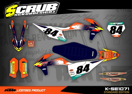 Grafica coprisedile ktm - grafica, sx