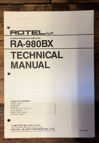 Rotel 980bx amplificatore - rotel, ra-980bx