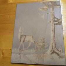 Incisione su Legno - Cervo Schilpario 1964 D. Carcano