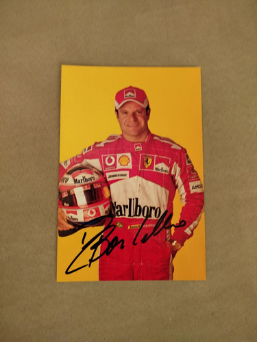 Cartolina postcard barrichello - cartolina/postcard,