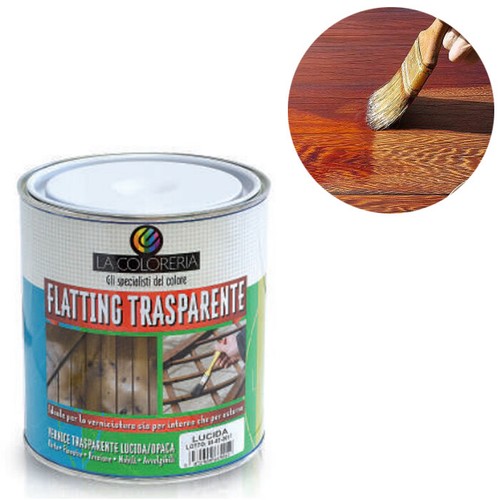Flatting per legno trasparente