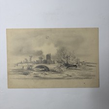 Paesaggio. Disegno a matita