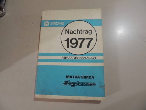 Matra simca bagheera serie - bagheera,
