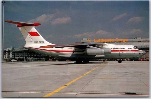 Cartolina aereo ilyushin 76 - cartolina,