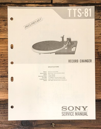 Sony tts - sony, tts-81