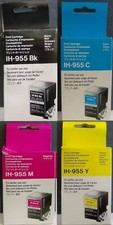 4x Set inchiostro originale OCE IH-955 BK C M Y nero ciano magenta giallo plotter 5200