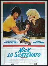 STRASS 1984 Locandina Film Originale 55x78" 4Sh Italiano STALLONE PARTON ROCKY