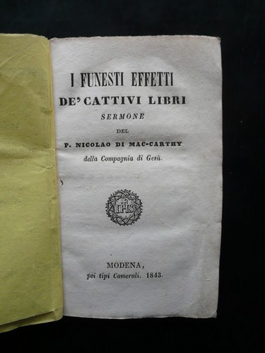 Funesti effetti dei cattivi - i,