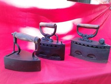 3 Antichi  Ferri da Stiro a
