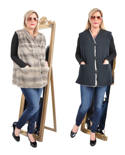 A5702 gilet visone - a5702,