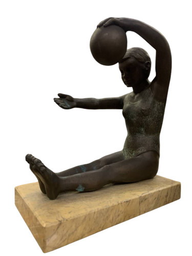 Scultura bronzo art déco - bronzo,