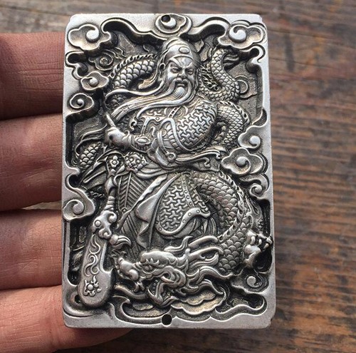 Retro tibetano argento buddha - argento,