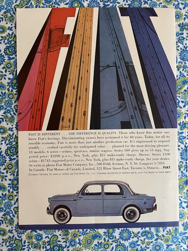 Pubblicità stampa fiat serie - pubblicità,