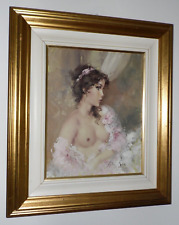 Quadro ad olio donna nuda nudo