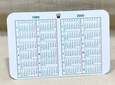 ROLEX Calendar 1999 2000 for