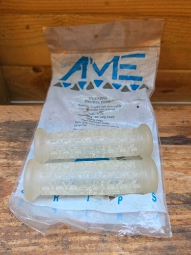 Ame bmx grips clear 1980 - gt,