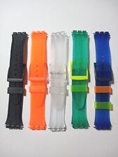 CINTURINO IN PVC  X SWATCH ATTACCO 19 MM. RIGATI MODELLI ACQUACHRONO