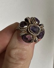 Silver Art Deco Ring Marked