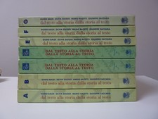 Baldi Giusso Dal testo alla storia dalla storia al testo Paravia  7 volumi A-G