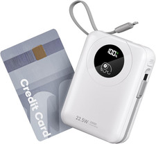 20000 Mah Power Bank Con Cavi Integrati: Batteria Esterna a Ricarica Rapida Da 2