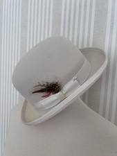 Cappello uomo 100% lana panna