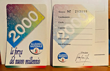 Tessera 2000 alleanza - 2000,