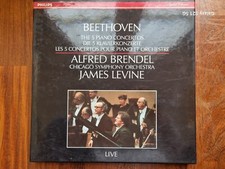 Beethoven i 5 concerti per piano ed orchestra BOX 4 dischi vinile Levine Brendel
