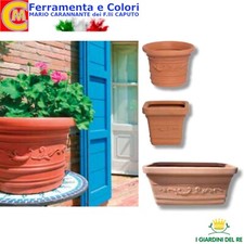 Vaso Giardino in Resina Da Esterno Vasi Da Terra Per Piante Fioriera Balcone