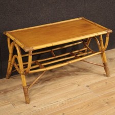 Tavolino design legno bambù italiano salotto vintage XX secolo mobile moderno
