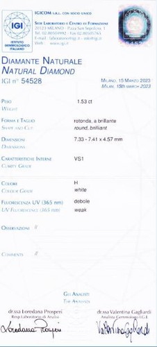 Diamante naturale 53 cts - naturale, 1.53