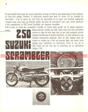 Essai-Test : SUZUKI 250 Scrambler TC20 T20 - 1974