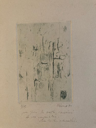 Incisione 1971 astratto arte - 1971,