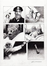 CORRADO ROI - Tavola originale L' Ispettore Coke: Il Mostro del Tamigi p.43