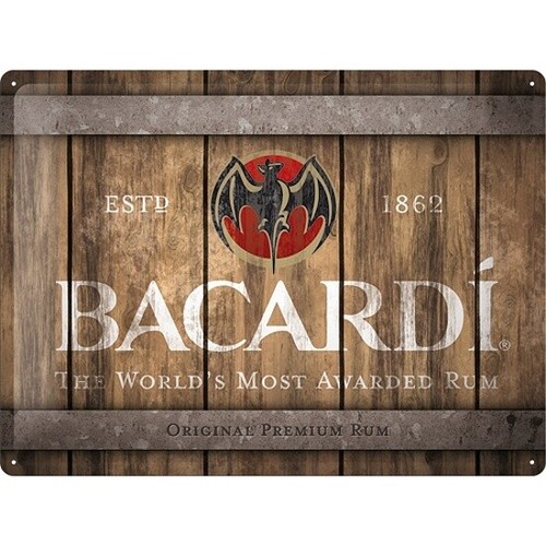 Targa latta bacardi - in,