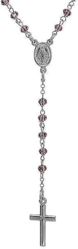 Collana rosario cronl4 argento - rosario,